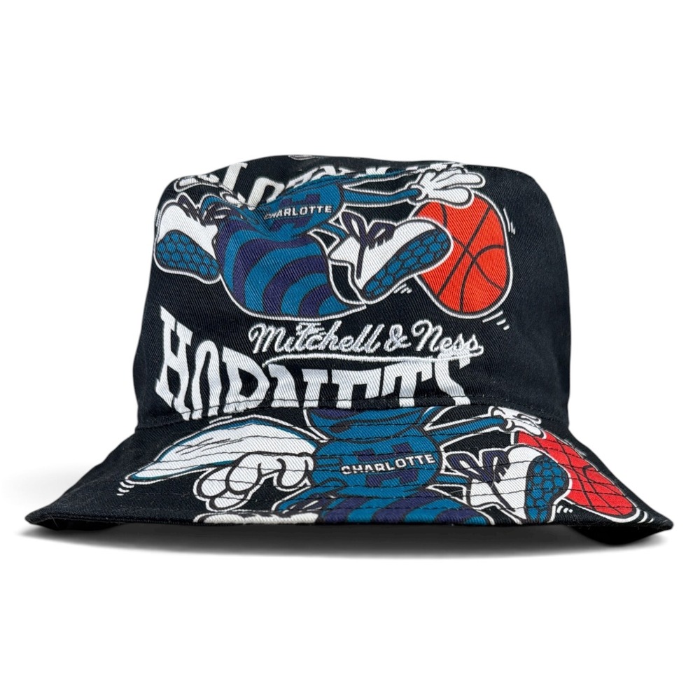 Charlotte Hornets Mitchell & Ness Harwood Classics Bucket Hat L/XL NBA